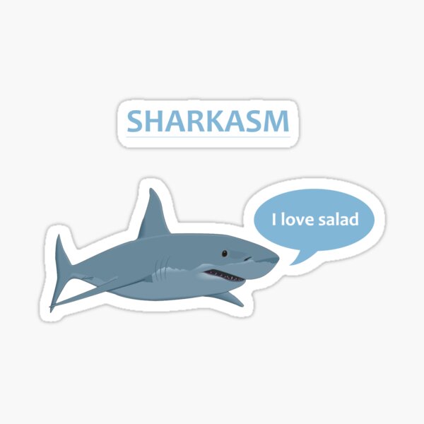 Item preview, Awesome Sharkasm 'I Love Salad' designed and sold by PopArtdom.