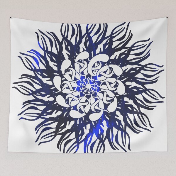 Item preview, Mandala Madness - Electric Blue designed and sold by stellapappi.
