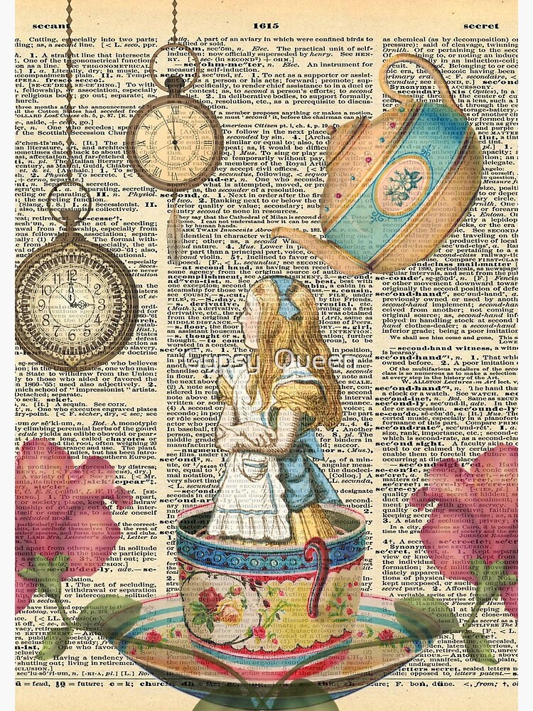 It's Always Tea Time - Alice In Wonderland Art Print by Gypsy Queen