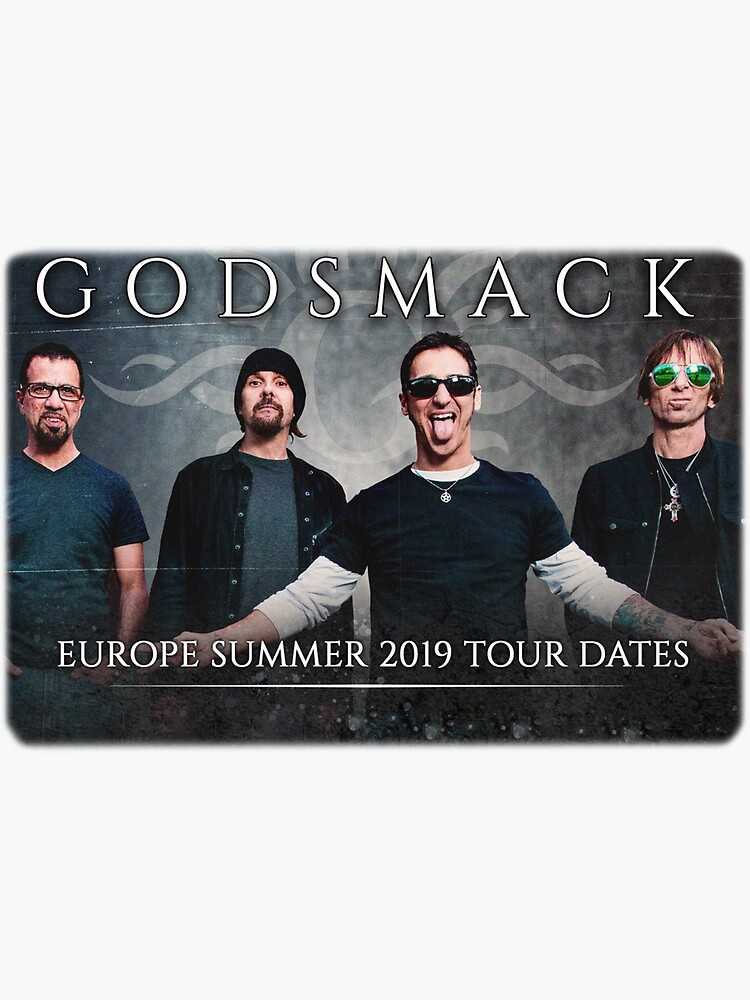 "NEW GODSMACK TOUR DATES " Sticker for Sale by desandoanugh Redbubble