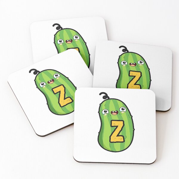Item preview, Alphabet Letter Z Cool Cute-cumber     designed and sold by kidsmonogram.