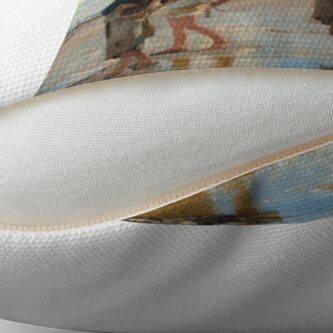 Alternate view of Setting Out to Fish Oil Painting by John Singer Sargent Throw Pillow
