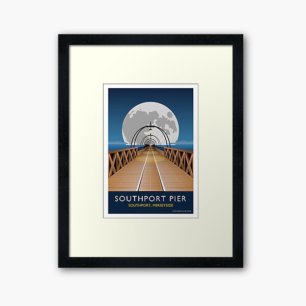 Item preview, Southport Pier with Moon designed and sold by andrewamoore.