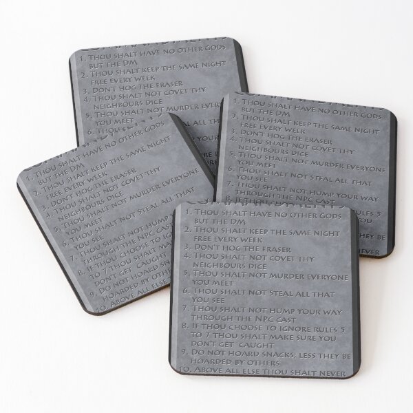 Item preview, D and D commandments (Tablet) designed and sold by ianablakeman.
