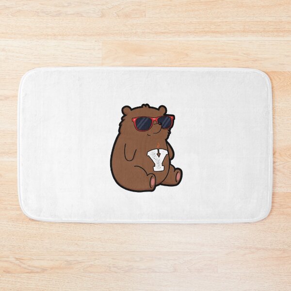 Item preview, Alphabet Letter Y Beary Cool Brown Bear  designed and sold by kidsmonogram.