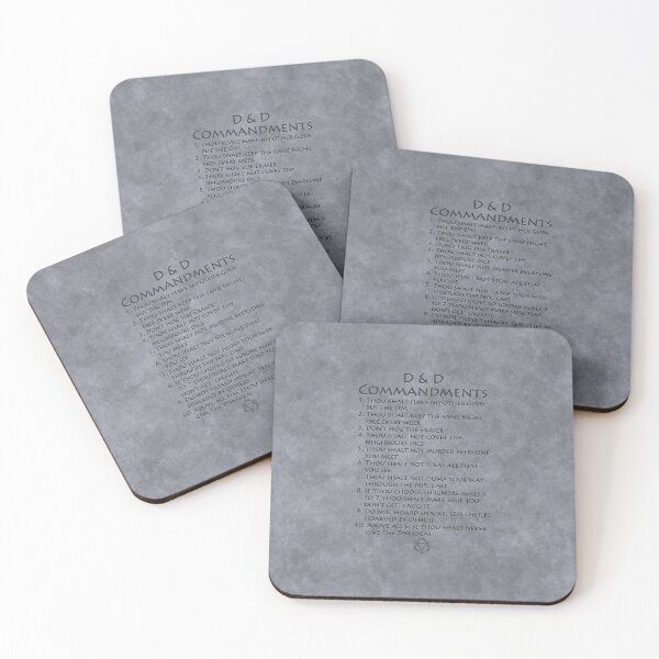 Item preview, D and D commandments, texture designed and sold by ianablakeman.