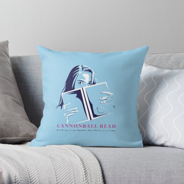Sticking it to Cancer One Book at a Time by Lisa Bee Throw Pillow