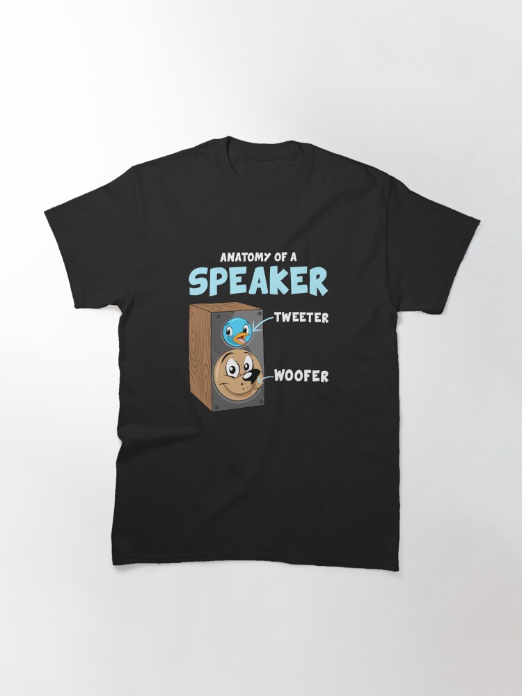 Classic T-Shirt, Anatomy of A Speaker designed and sold by HomeCinemaGuide