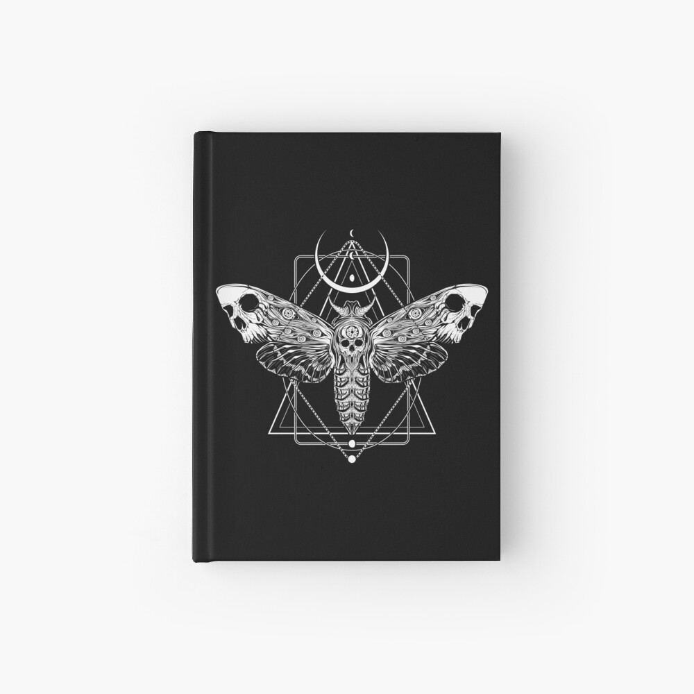Surreal Death Moth Hardcover Journal