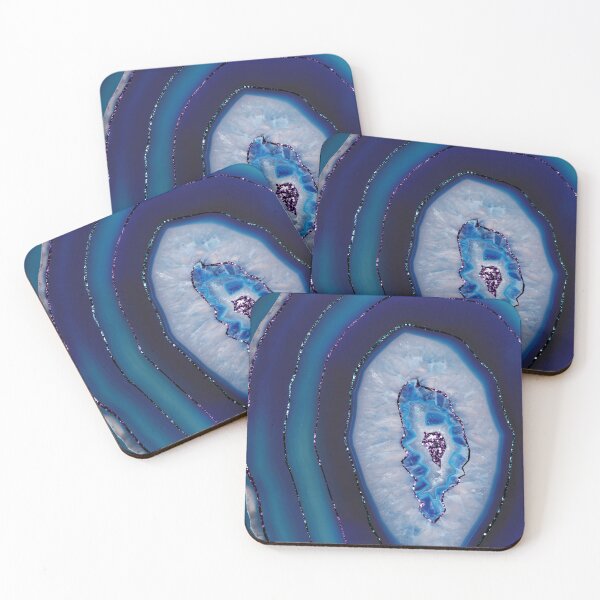 Item preview, Mermaid Agate with Purple Blue Glam #1 (Photo of Glitter Only - Not Reflective) designed and sold by Anita's & Bella's Art.