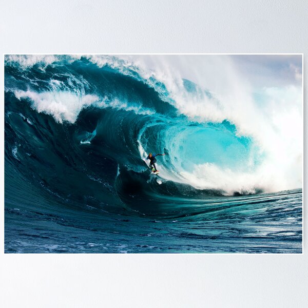 Item preview, A surfer takes on Shipstern Bluff designed and sold by andychiz.