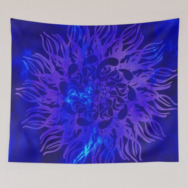 Item preview, Mandala Madness - Purple Blue designed and sold by stellapappi.