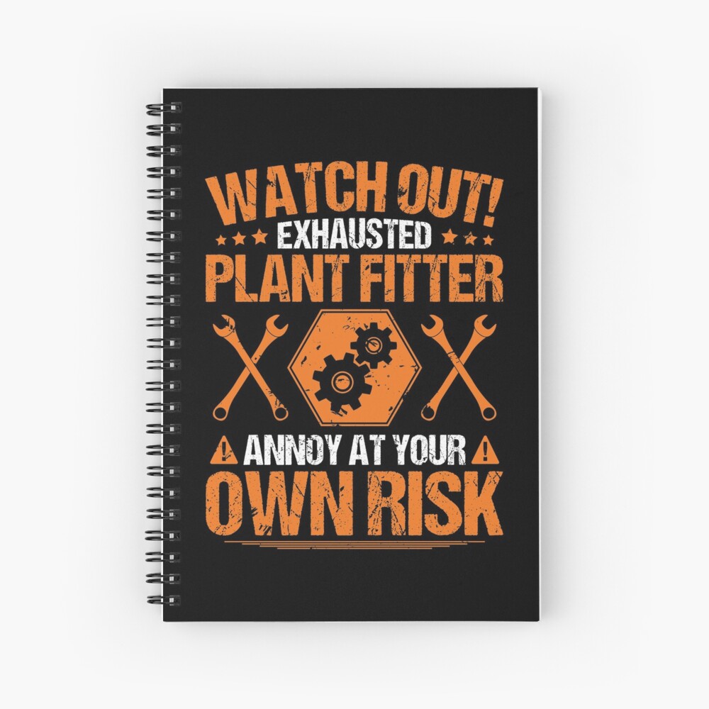 Plant Fitter Plant Mechanic Mechanics Gift Present Hardcover Journal By Krautshirts Redbubble