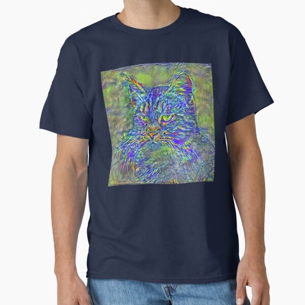 Artificial neural style Post-Impressionism cat Classic T-Shirt