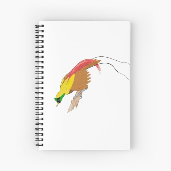 Red Bird of Paradise Spiral Notebook