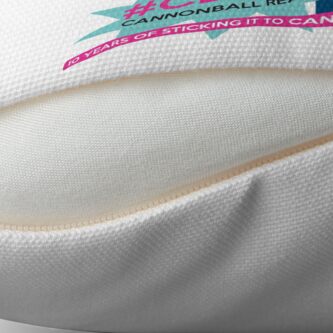 Alternate view of CBR10 Anniversary Design Throw Pillow