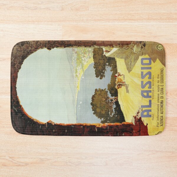 Item preview, Vintage 1920s Alassio Italian travel advertising designed and sold by aapshop.