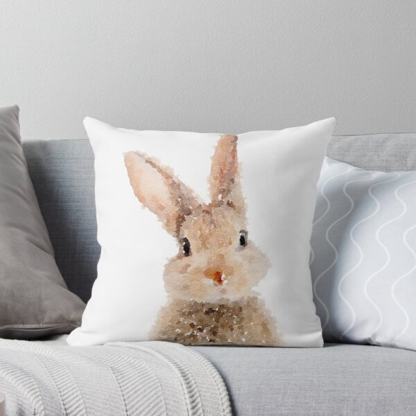Item preview, Bunny Rabbit Watercolor Print designed and sold by CuteyWutey.