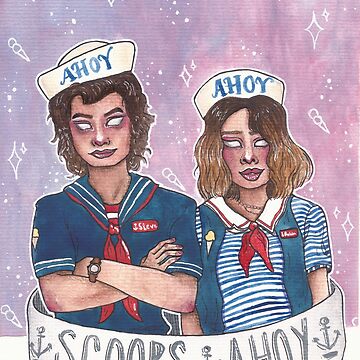 I very quickly designed Robin and Steve as Scoops Ahoy Sailor