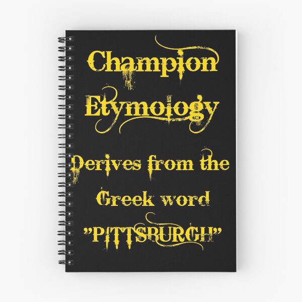 Item preview, Champion Etymology designed and sold by JMACSKETCH.