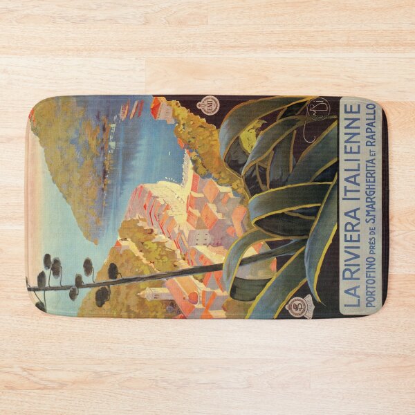 Item preview, Vintage Italian Riviera Travel Portofino designed and sold by aapshop.