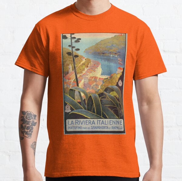 Vintage Italian Riviera Travel Portofino Classic T-Shirt