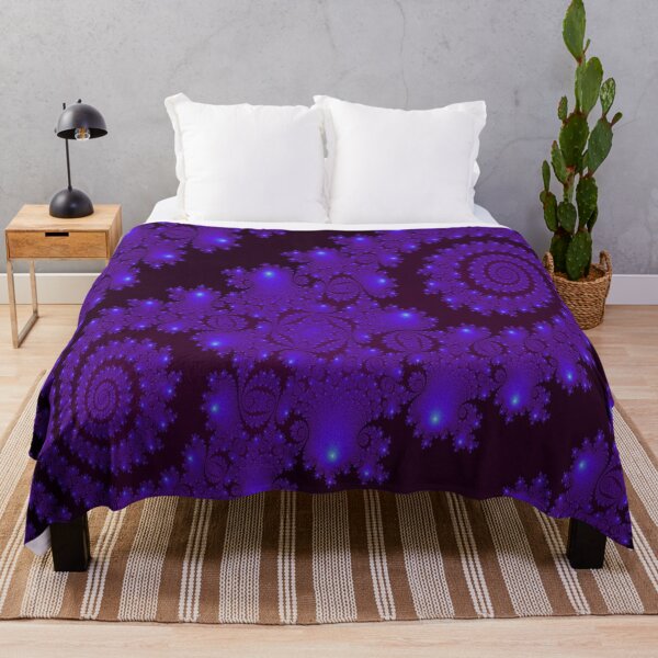 Item preview, Blue and Black Spiral Fractal Patterns designed and sold by MurphyMorganGifts.