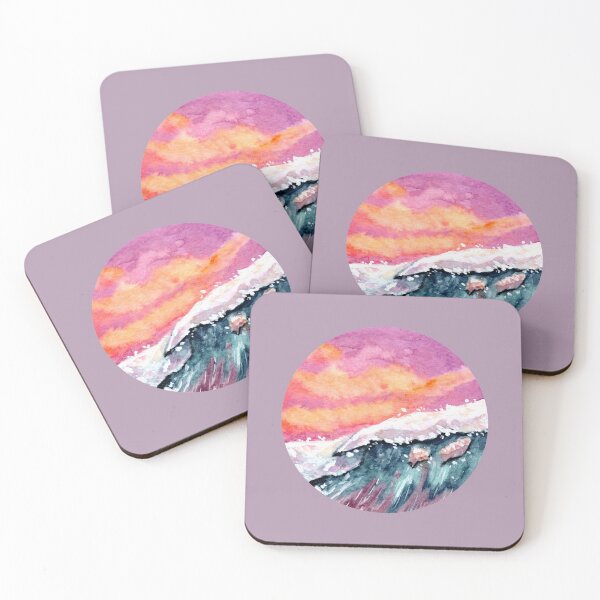 Item preview, Ocean Love - Round - Watercolour Painting designed and sold by Pattokarts.
