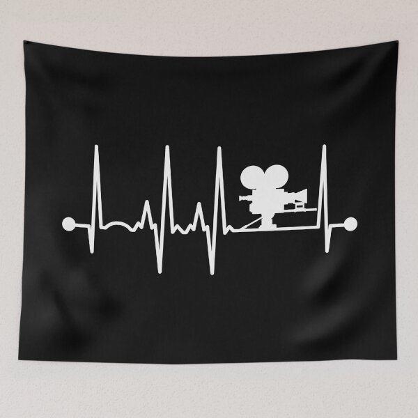 Item preview, Movie Camera Heartbeat designed and sold by teesaurus.