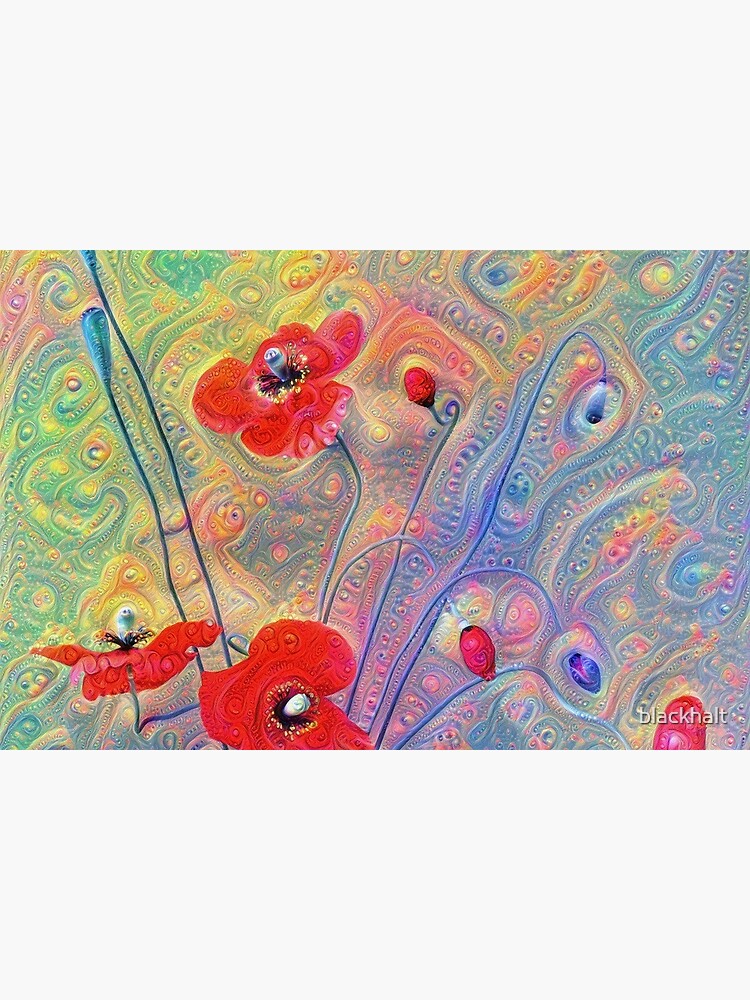 #Deepdreamed Poppies by blackhalt