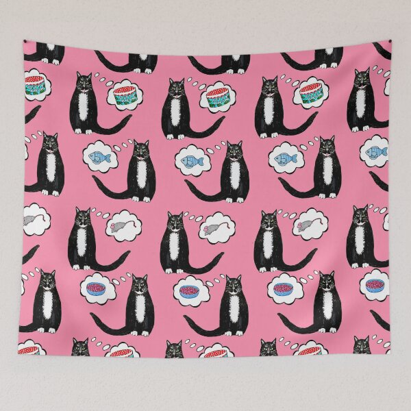 Item preview, what your cat wants Santa Claws to bring // Christmas Cat nip dreams on pink designed and sold by MagentaRose.