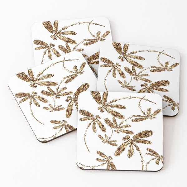 Item preview, Golden Dragonfly Frenzy designed and sold by lyndseyart.