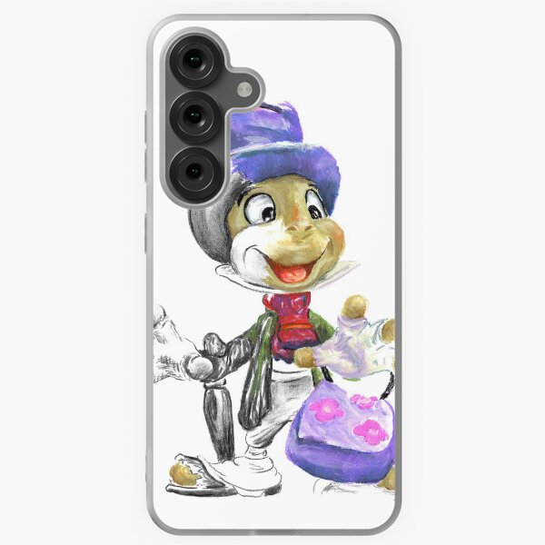 Charcoal and Oil - Jiminy Cricket Samsung Galaxy Soft Case