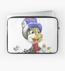 Charcoal and Oil - Jiminy Cricket Laptop Sleeve