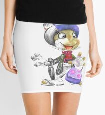 Charcoal and Oil - Jiminy Cricket Mini Skirt