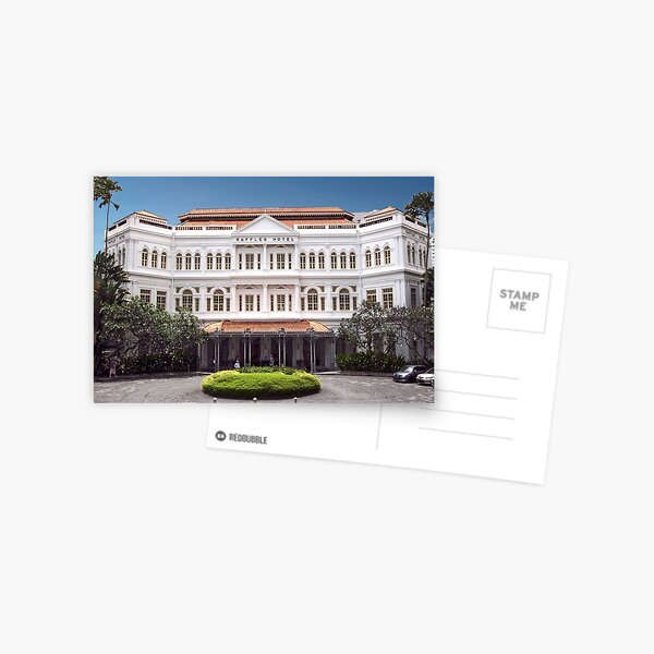 Vista previa del artículo con la obra « La firma convirtió el hotel en el icono más conocido de Singapur. Fue nombrado después de Stamford Raffles», diseñado y vendido por phil decocco.