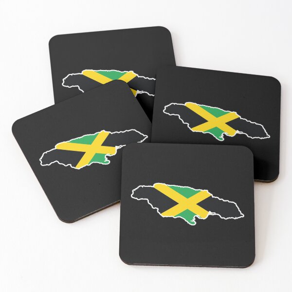 Item preview, Jamaica National Flag Clipped into Map of Jamaica  designed and sold by IdentiTee Studios.