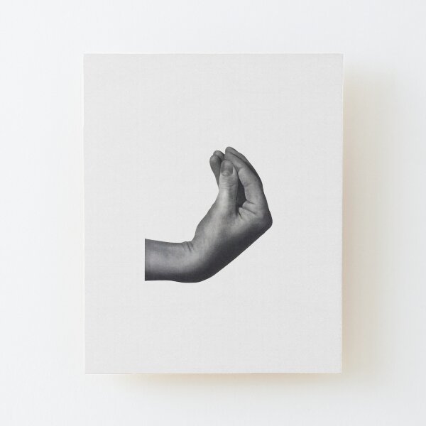 Italian hand Wood Mounted Print