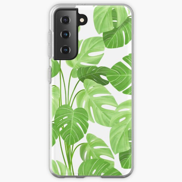 Monstera tropical plants pattern Samsung Galaxy Soft Case