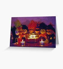 Halloween Trolls Still Life Greeting Card