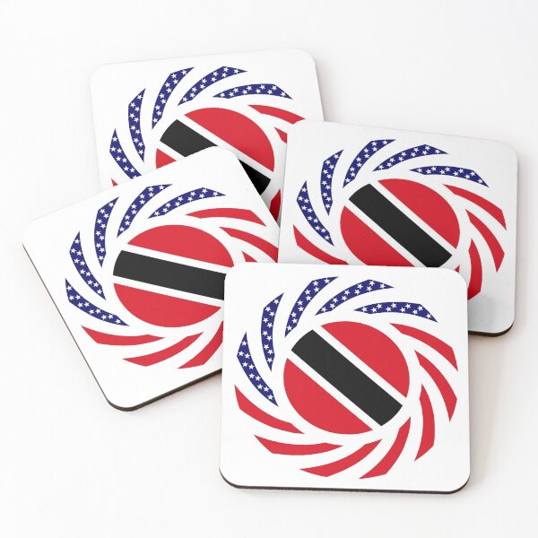 Item preview, Trinidadian American Multinational Patriot Flag Series designed and sold by Carbon-Fibre Media.