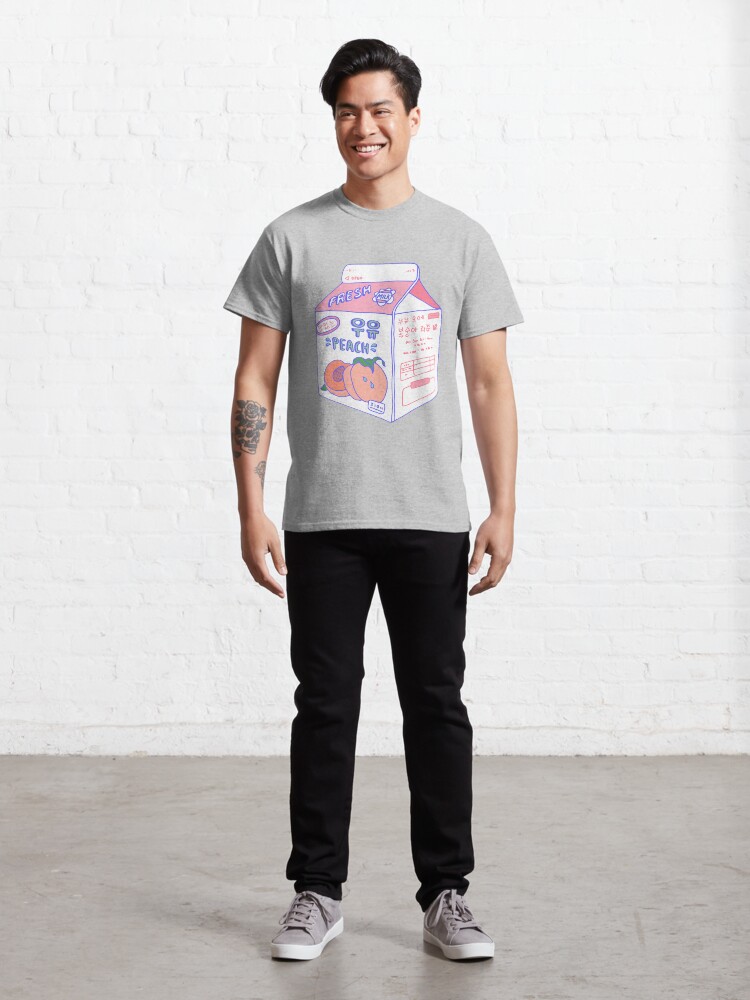 Alternate view of Peach Milk Carton Classic T-Shirt