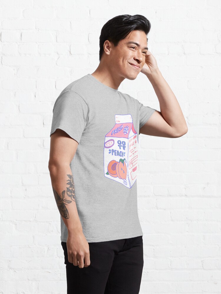 Alternate view of Peach Milk Carton Classic T-Shirt