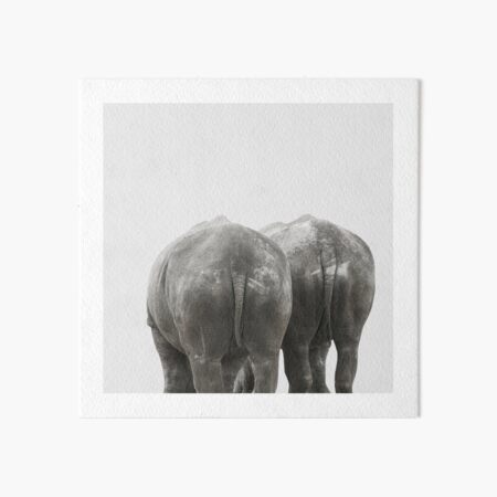 Monochrome - Big buddies Art Board Print