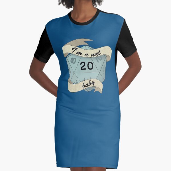 Nat 20 Baby Graphic T-Shirt Dress