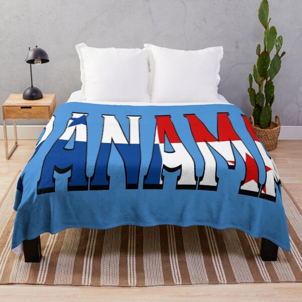 Item preview, Panama Font With Panamanian Flag designed and sold by Havocgirl.