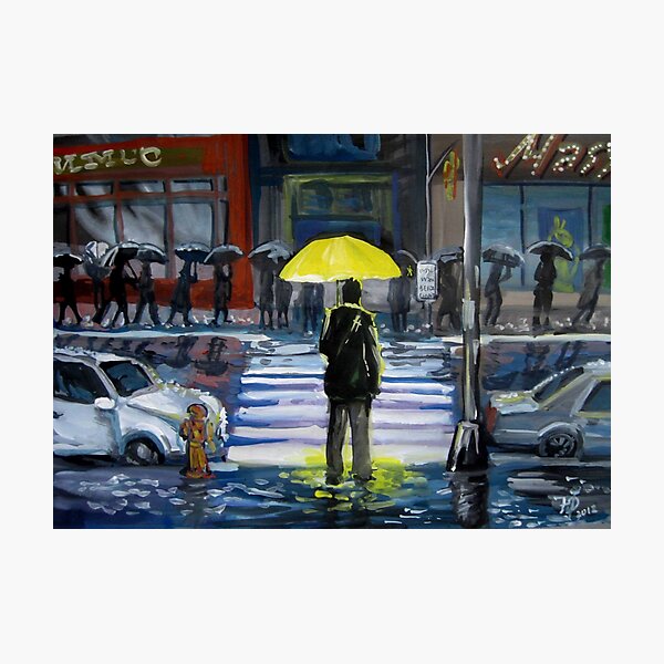Yellow umbrella part 1 Photographic Print