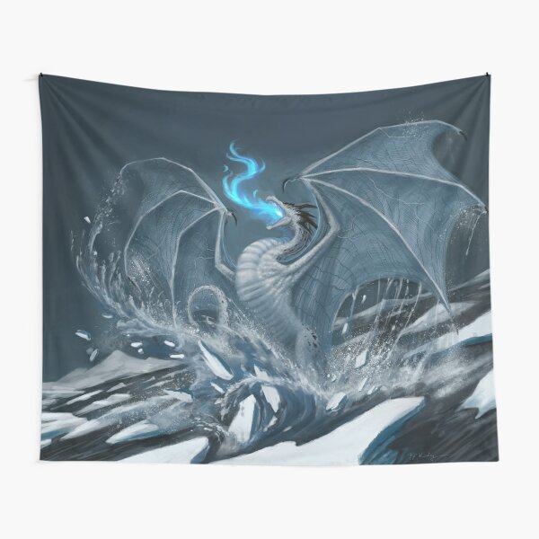 Dragon Frost Tapestries Redbubble - dragon scale wing roblox