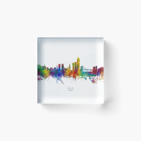 Artikelvorschau, Oslo Norway Skyline entworfen und verkauft von ArtPrints.