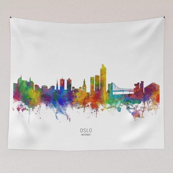 Item preview, Oslo Norway Skyline designed and sold by ArtPrints.